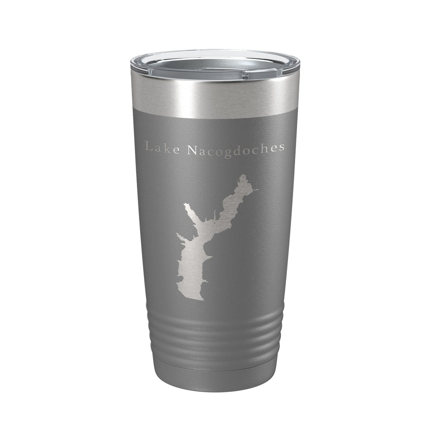 Lake Nacogdoches Map Tumbler Travel Mug Insulated Laser Engraved Coffee Cup Texas 20 oz-16