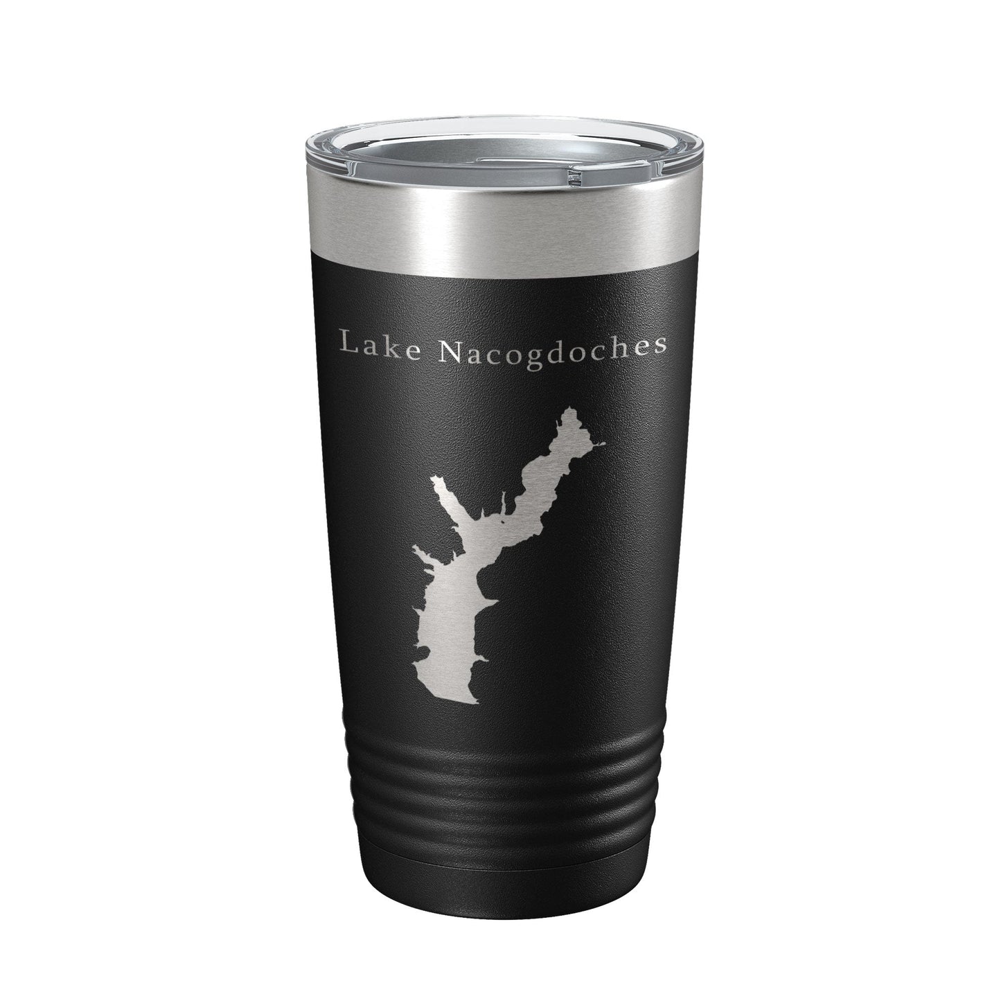 Lake Nacogdoches Map Tumbler Travel Mug Insulated Laser Engraved Coffee Cup Texas 20 oz-5