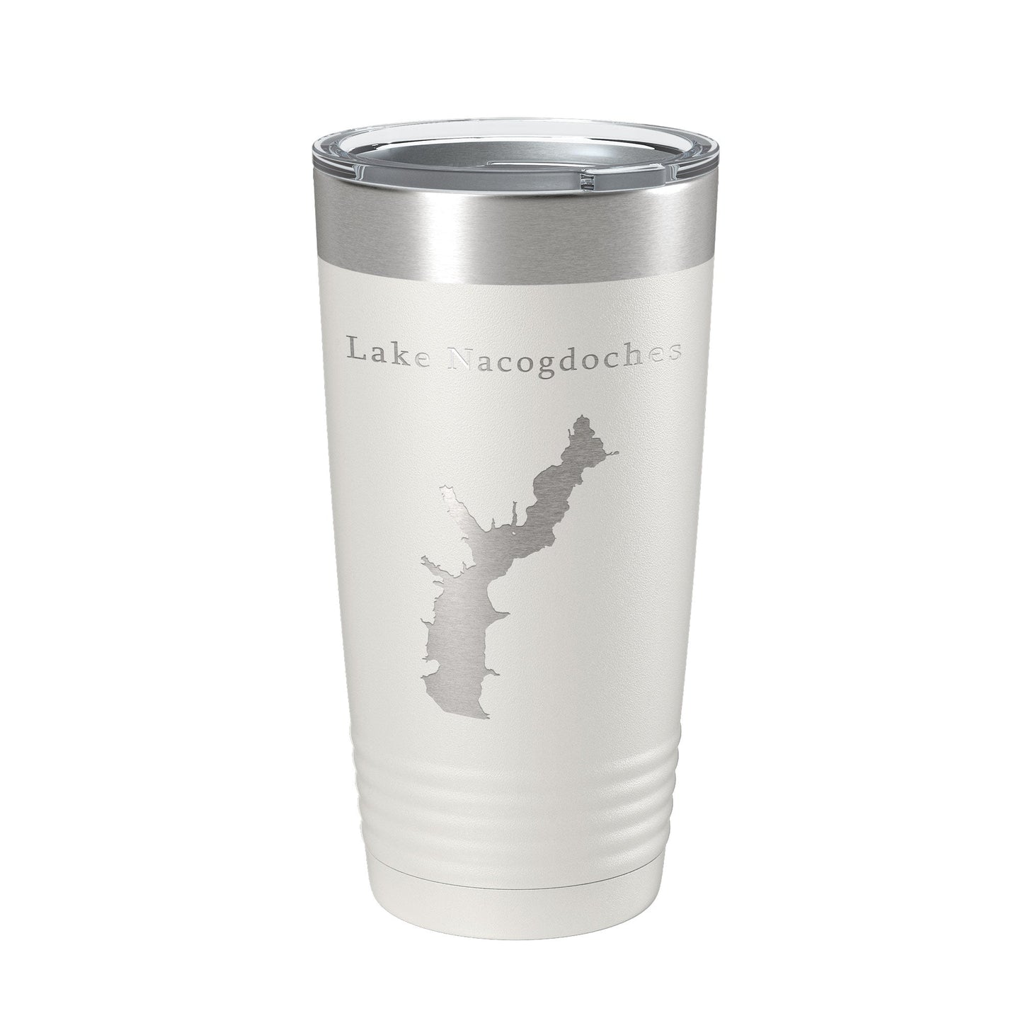 Lake Nacogdoches Map Tumbler Travel Mug Insulated Laser Engraved Coffee Cup Texas 20 oz-7