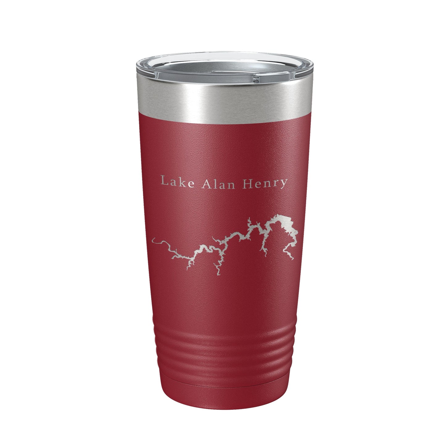 Lake Alan Henry Map Tumbler Travel Mug Insulated Laser Engraved Coffee Cup Texas 20 oz-18