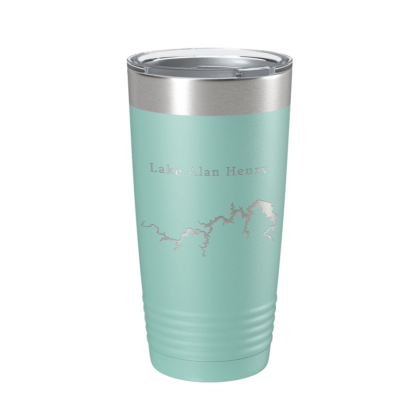 Lake Alan Henry Map Tumbler Travel Mug Insulated Laser Engraved Coffee Cup Texas 20 oz-12