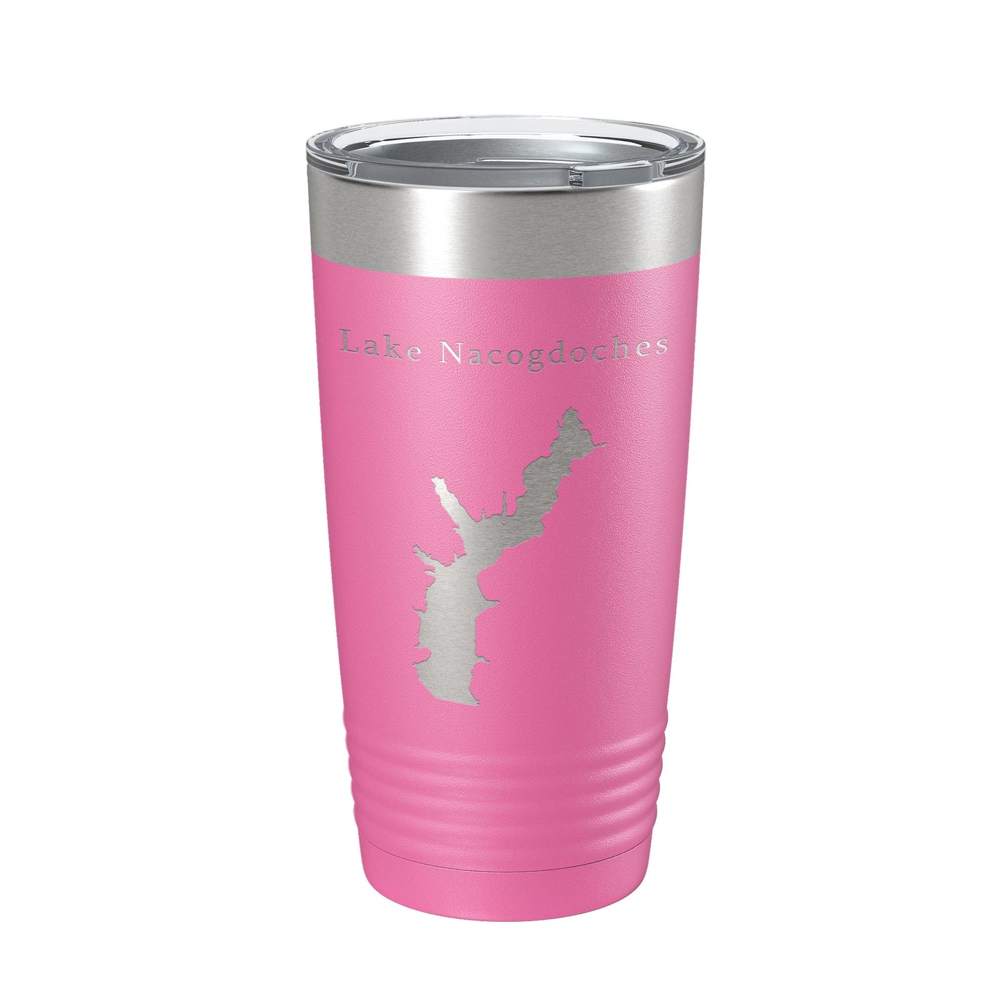 Lake Nacogdoches Map Tumbler Travel Mug Insulated Laser Engraved Coffee Cup Texas 20 oz-11