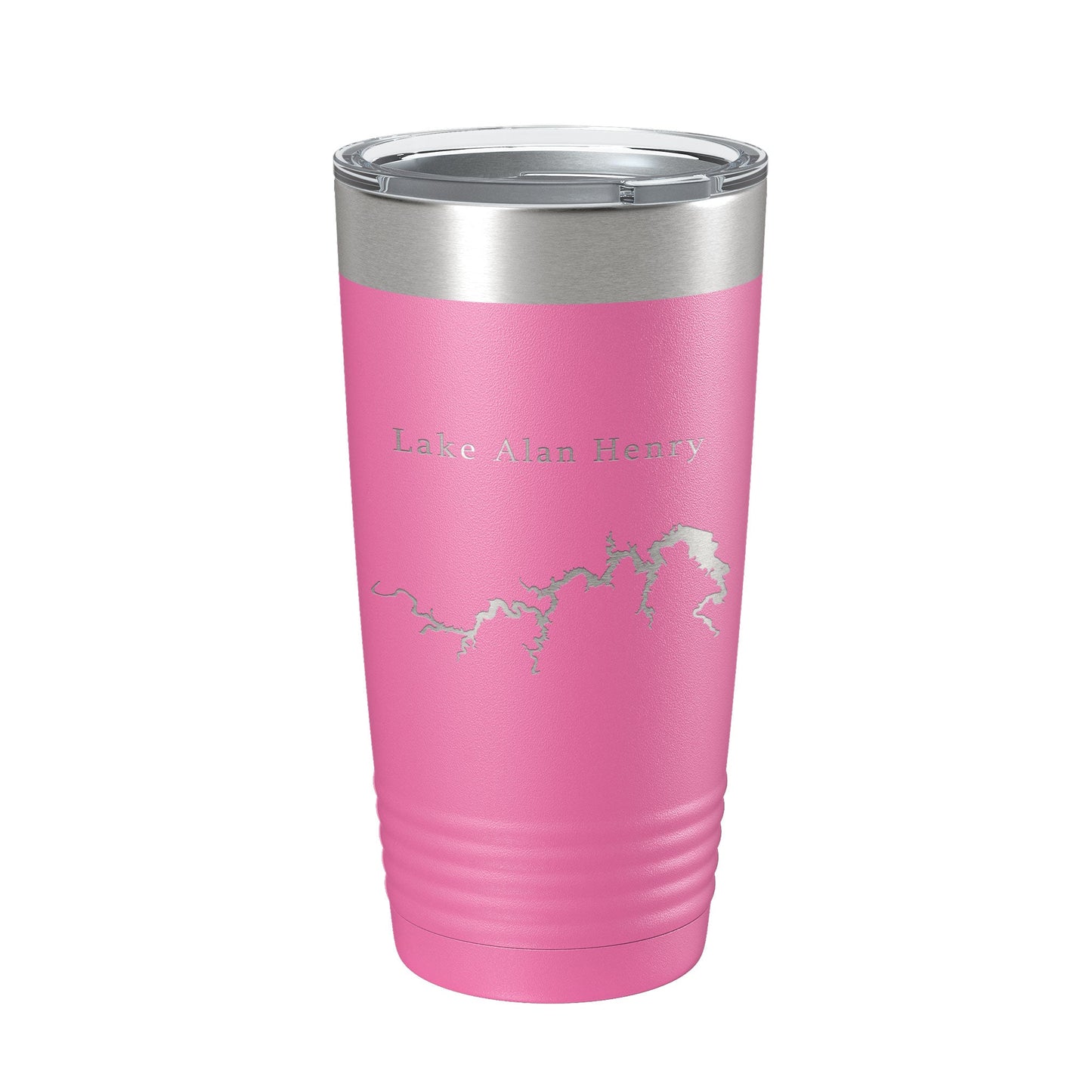 Lake Alan Henry Map Tumbler Travel Mug Insulated Laser Engraved Coffee Cup Texas 20 oz-11