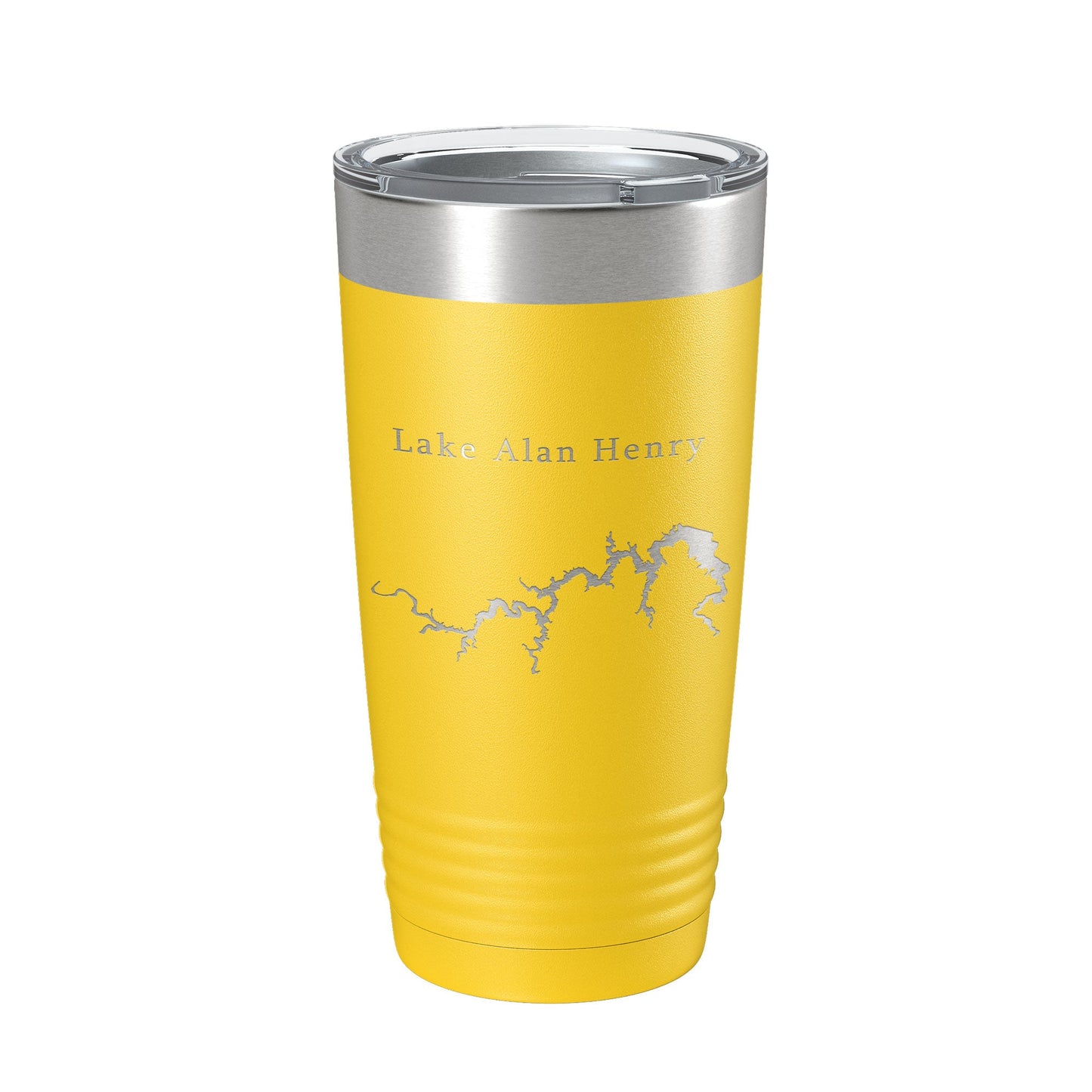 Lake Alan Henry Map Tumbler Travel Mug Insulated Laser Engraved Coffee Cup Texas 20 oz-19