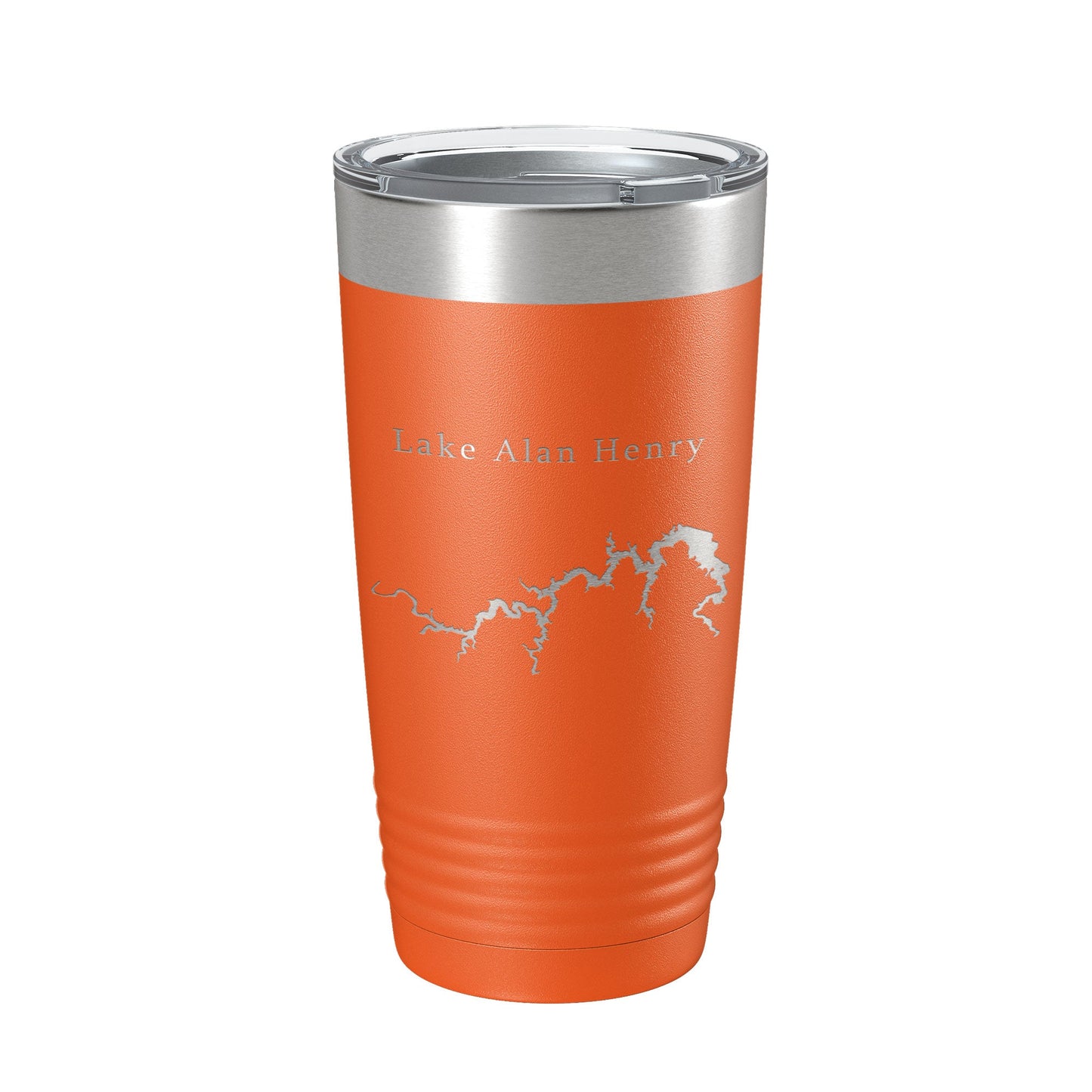 Lake Alan Henry Map Tumbler Travel Mug Insulated Laser Engraved Coffee Cup Texas 20 oz-17