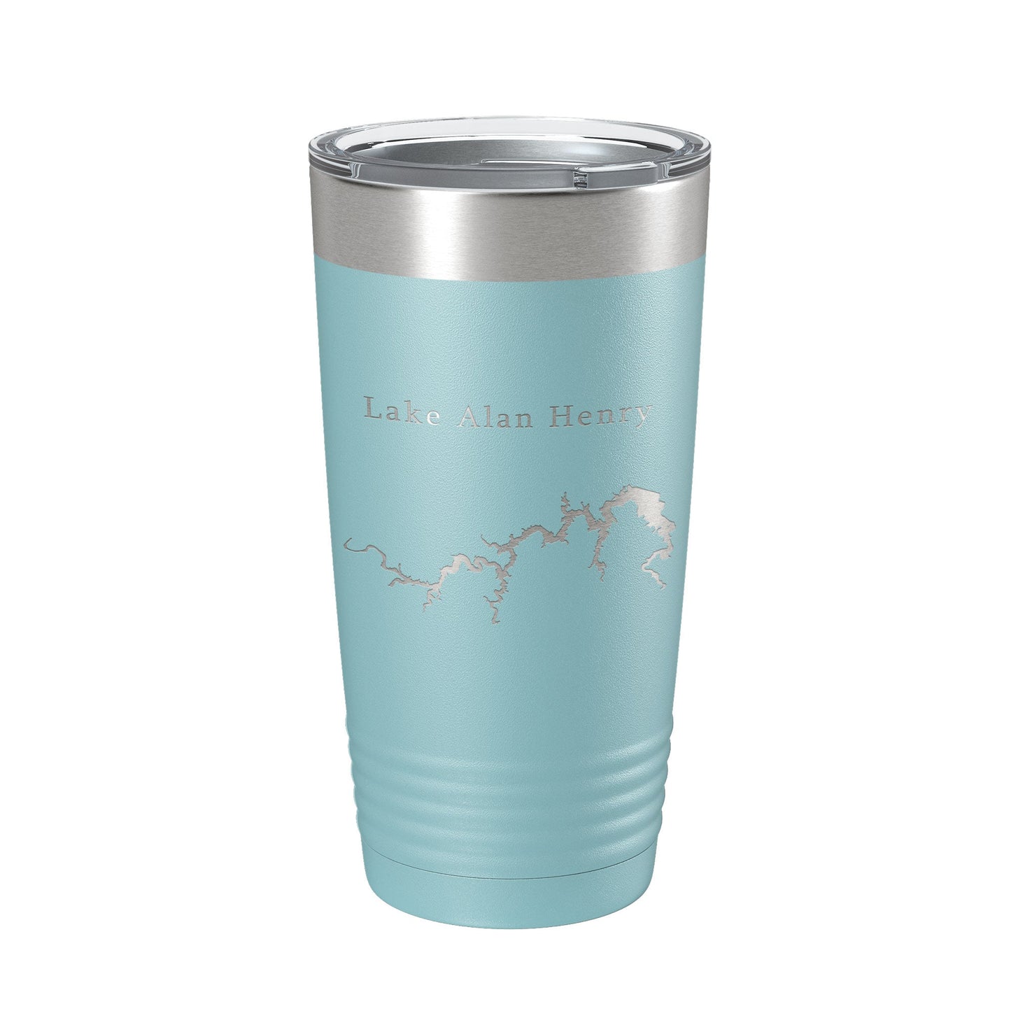 Lake Alan Henry Map Tumbler Travel Mug Insulated Laser Engraved Coffee Cup Texas 20 oz-13