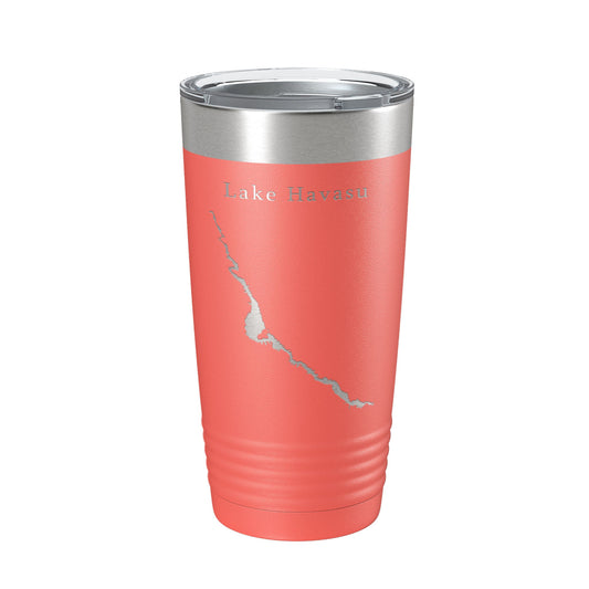 Lake Havasu Map Tumbler Travel Mug Insulated Laser Engraved Coffee Cup Arizona California 20 oz-20