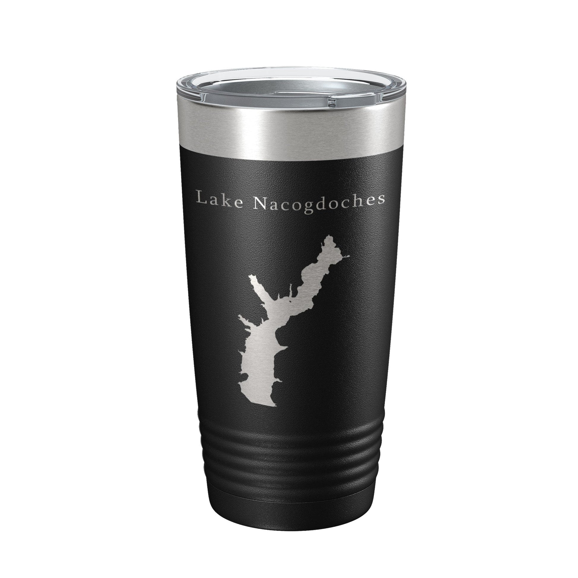Lake Nacogdoches Map Tumbler Travel Mug Insulated Laser Engraved Coffee Cup Texas 20 oz-5