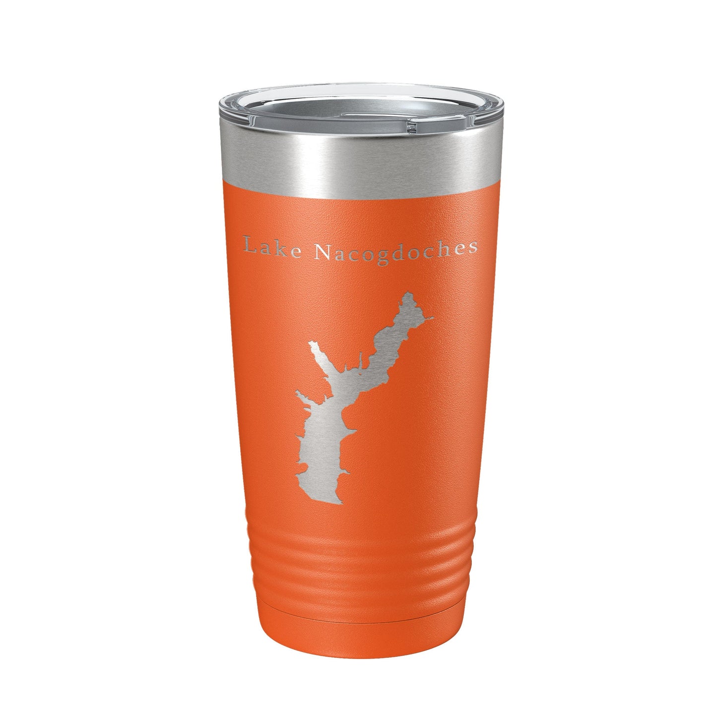 Lake Nacogdoches Map Tumbler Travel Mug Insulated Laser Engraved Coffee Cup Texas 20 oz-17
