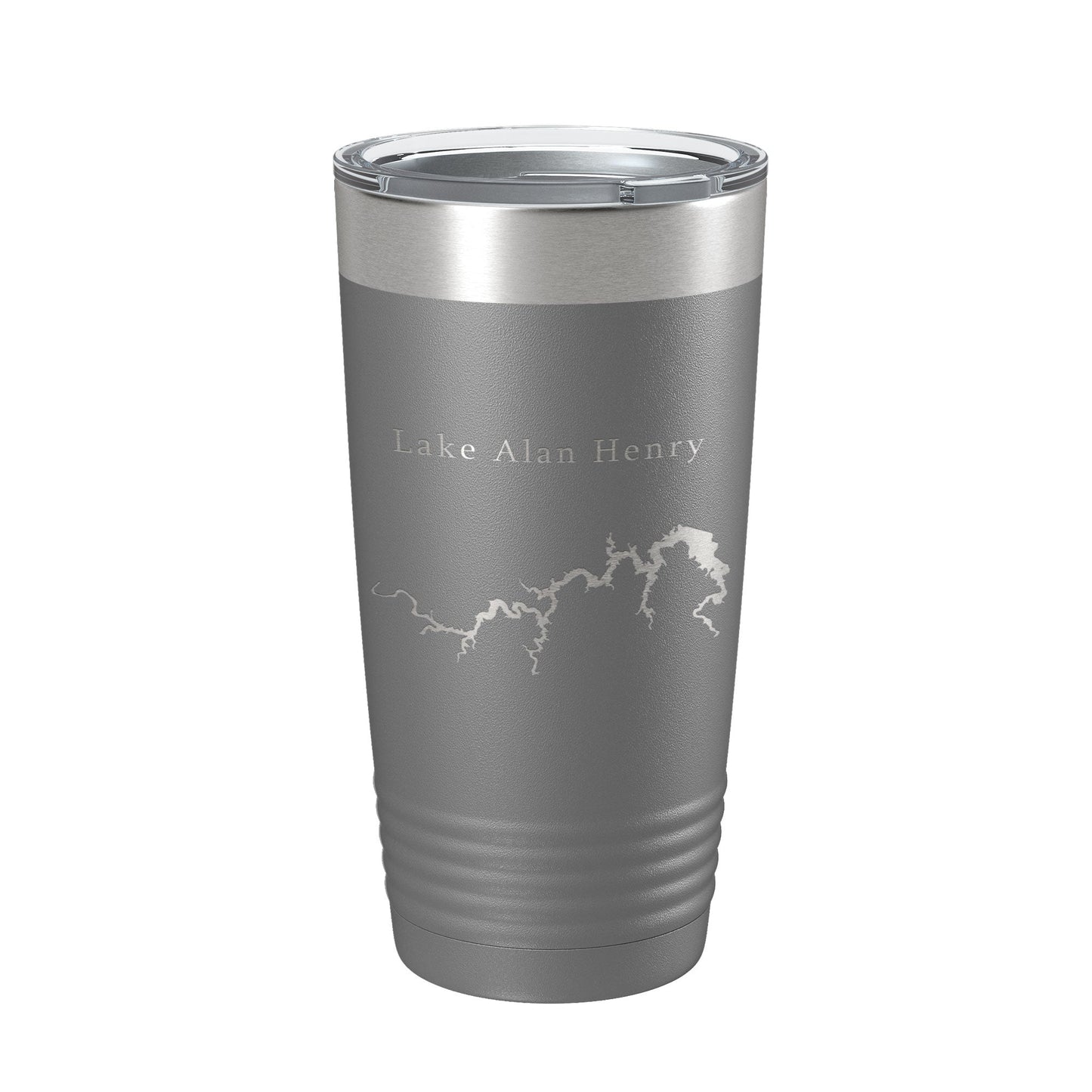 Lake Alan Henry Map Tumbler Travel Mug Insulated Laser Engraved Coffee Cup Texas 20 oz-16